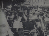 Banda en 1985, con Indalecio F. Groba