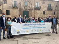 Lara Méndez participa nos actos con motivo do Día Internacional das Persoas Xordas, que este ano acolleu a cidade de Lugo