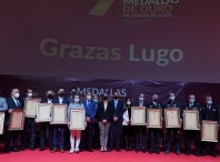 A Cidade de Lugo galardoa coas súas Medallas de Ouro aos sectores que coidaron á veciñanza nos momentos máis duros da pandemia