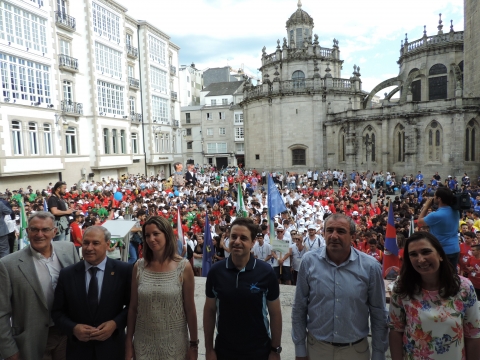 Inaugurados os XII Xogos do Eixo Atlántico, que reunirán en Lugo, Sarria e Monforte ata domingo a máis de 1.800 deportistas