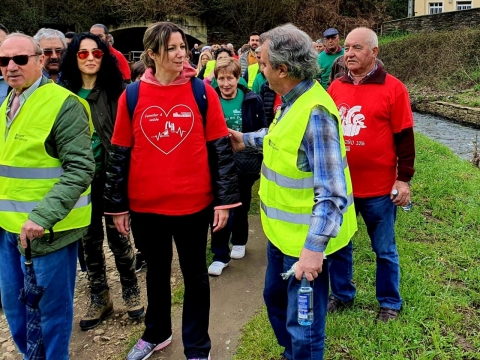 A Alcaldesa de Lugo, Lara Méndez, participa na ruta cardiosaudable no paseo do río Rato, impulsada pola Federación de Asociacións de Veciños na cal colabora o concello