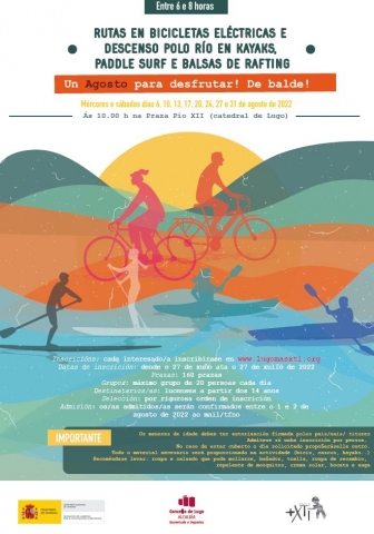 La concellería de Xuventude organiza actividades de aventura en el entorno del río Miño en agosto para la juventud lucense