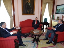 El Alcalde recibe al Delegado del Gobierno en la primera visita institucional al Ayuntamiento de Lugo