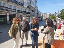 Lara Méndez anima á compra de proximidade para apoiar a economía na XVII edición do Comercio na Rúa Street Market