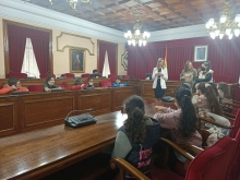 A alcaldesa de Lugo dá conta do funcionamento da Administración local ao alumnado do Ceip Quiroga Ballesteros