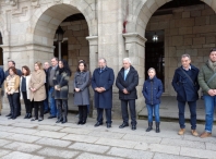 O Concello de Lugo garda un minuto de silenzo en recorda das vítimas do accidente aéreo en Francia
