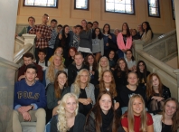 A Alcaldesa de Lugo recibiu esta mañá a unha vintena de alumnos daneses de intercambio