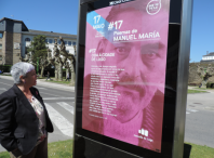 Manuel María viaja a bordo de los buses urbanos de Lugo Manuel María viaja a bordo de los buses urbanos de Lugo
