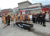 O Arde Lvcvs homenaxea aos bombeiros, expoñendo nesta edición unha bomba hidráulica na Castra