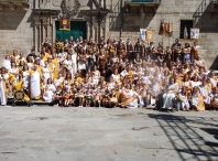 Arranca el último día del Arde Lvcvs con el desfile de los colegios desde la Praza de San Marcos