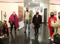 Rubén Arroxo inaugura a exposición Don gaiferos polos camiños cara a Compostela, organizada pola compañía Os Monicreques de Kukas