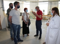 Rubén Arroxo e Maite Ferreiro visitaron as instalacións de ASPNAIS