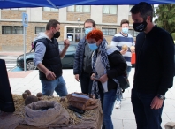 Rubén Arroxo e Maite Ferreiro participan na demostración de bolos celtas do San Froilán