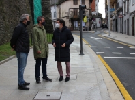 Avanza a humanización da Ronda da Muralla, no treito en obras entre as rúas Santiago e Vilalba