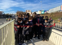 Lara Méndez inaugura a pasarela sobre a N-VI que conectará de xeito seguro a trama urbana da cidade coa contorna do Miño