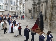 A Corporación municipal participa na procesión do Santo Encontro coa que conclúe a Semana Santa lucense