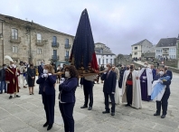 La Corporación municipal participa en la procesión del Santo Encontro con la que concluye la Semana Santa lucense