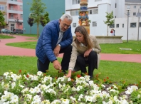 O Concello ornamenta as prazas e rúas do centro e dos barrios de Lugo con máis de 30.000 plantas en flor de 18 variedades distintas
