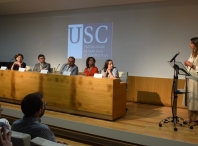 Lara Méndez participa no acto de entrega da Insignia de Ouro da USC a Antonio Rigueiro, catedrático da EPS de Enxeñaría do Campus de Lugo