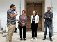 Maite Ferreiro asistiu a un encontro de profesionais do teatro de Galicia, Asturias, Cantabria e Euskadi no Centro Cultural do Vello Cárcere