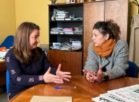 Cristina López se reúne con la presidenta de la Asociación de Mulleres Empresarias de Lugo