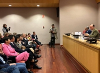 Cristina López asiste al acto de renovación del decano de la Facultad de Humanidades de la USC