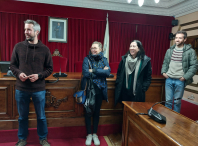 Rubén Arroxo recibe en el Ayuntamiento a un grupo de estudiantes y profesores de Erasmus procedentes de Francia