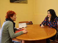 Maite Ferreiro mantivo unha xuntanza coa cantante Lucía Pérez