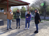 Iria Buide visita el CEIP As Gándaras