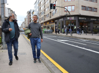 Rubén Arroxo informa que la Tenencia de Alcaldía completó la renovación del asfalto de la avenida da Coruña