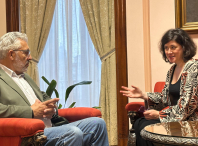 O alcalde e a presidenta do COAG avanzan cara a futuras colaboracións e concursos de ideas para potenciar a imaxe dos accesos a Lugo e intervencións en Santo Domingo e O Carme