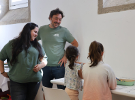 Iria Buide visita os campamentos de verán do Vello Cárcere Iria Buide visita os campamentos de verán do Vello Cárcere