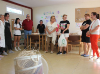 Santiago de Saa acoge con éxito una nueva sesión de los cursos de cestería promovidos por el Área de Participación y la Vicepresidencia de la Diputación