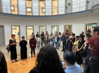 Maite Ferreiro inaugura a exposición "SOMOS POBO FEITO EN NÓS", de Andrea Prado Rielo, que se une á oferta expositiva do Vello Cárcere