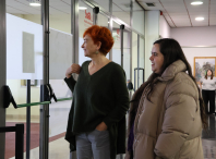 Iria Buide y Maite Ferreiro visitan el Concierto Didáctico de la Banda Municipal celebrado hoy en el Auditorio Gustavo Freire