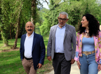El alcalde y el presidente de la CHMS ponen a disposición de la vecindad la unión de los paseos fluviales del Rato y del Miño, completando el gran cinturón verde de Lugo