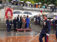 La alcaldesa de Lugo, Elena Candia, participó esta mañana en distintos actos celebrados en la ciudad