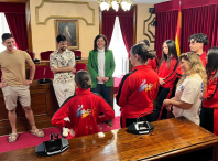 Elena Candia les desea suerte a los deportistas de Ritmolugo que representarán a Lugo en el Mundial de Baile Deportivo