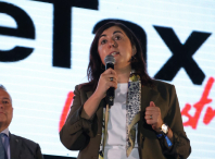 Elena Candia pregoa o San Froilán de Nou Barris, en Barcelona