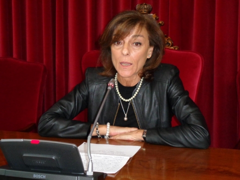 A Concelleira de Educación, Formación e Orientación Laboral, Esther Muñóz,
