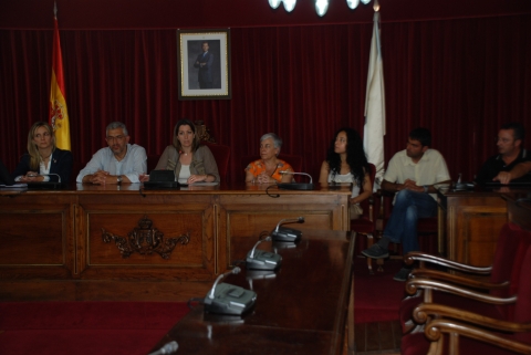 La Alcaldesa durante el anuncio La Alcaldesa durante el anuncio