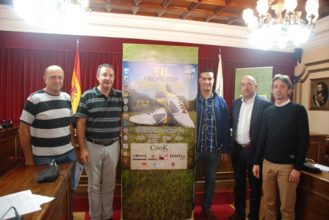 Durante a presentación do VII Torneo de Verán de Fútbol Base Cidade de Lugo