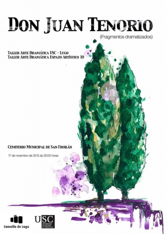 Cartel de la representación de Don Juan Tenorio