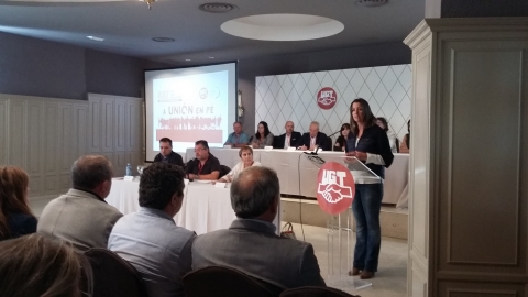 A Alcaldesa participa na clausura do I Congreso de UGT Lugo, Lemos e Costa Lucense
