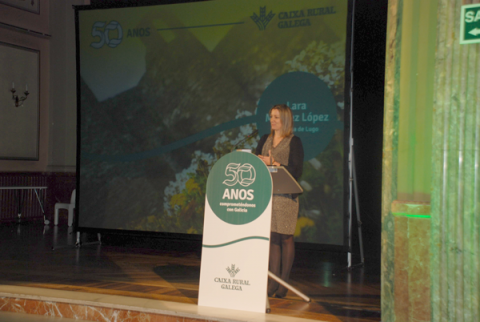 La Alcaldesa participa en la celebración de los 50 años de la Caixa Rural Galega