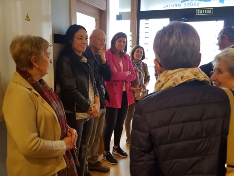 Ana Abelleira visita as instalacións de Alume, que mañá celebrará o Día Mundial da Saúde Mental