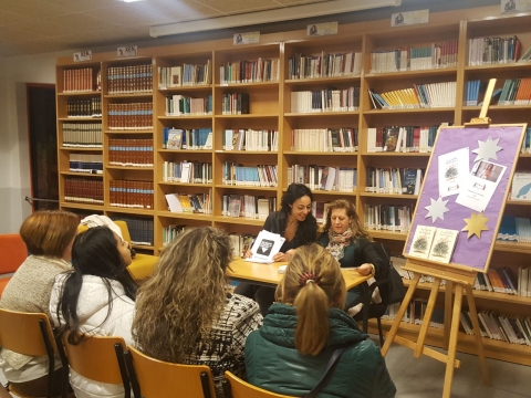 O Instituto Leiras Pulpeiro acolle unha charla de Inés Fernández, dentro das actividades de En negro contra a violencia