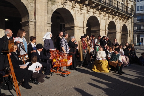 Día Mundial do Teatro: a Praza Maior como escenario de 7 intervencións dos grupos de teatro de Lugo