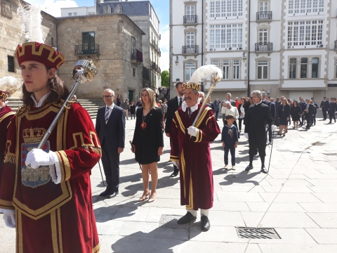 Lugo acolle a tradicional ofrenda do Antigo Reino de Galicia ao Santísimo Sacramento