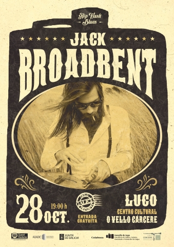 Dispoñibles as entradas gratuítas para o único concerto de España de Jack Broadbent no Vello Cárcere, que actúa o domingo neste centro